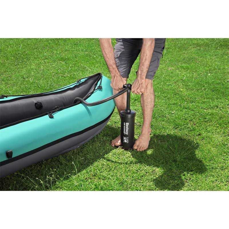 Bestway Hydro-Force 2-person Ventura Elite Inflatable Kayak Set Includes Kayak, 2 Aluminum Paddles, Hand Pump, 2 Fins and Carry Bag - Image 4