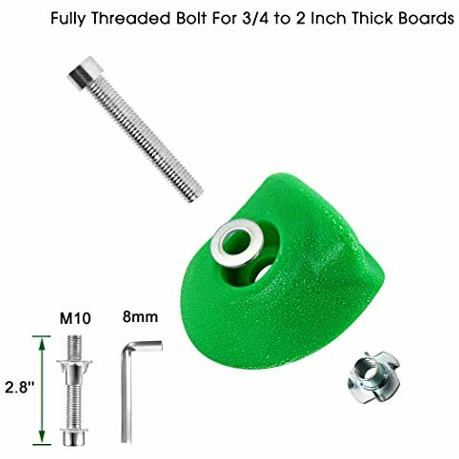 TOPNEW 32 Rock Climbing Holds Multi Size for Kids, Adult Rock Wall Holds Climbing Rock Wall Grips for Indoor and Outdoor Playground Play Set - Image 4