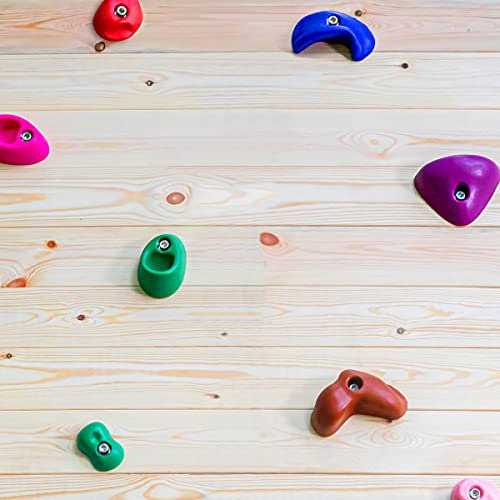TOPNEW 32 Rock Climbing Holds Multi Size for Kids, Adult Rock Wall Holds Climbing Rock Wall Grips for Indoor and Outdoor Playground Play Set - Image 5
