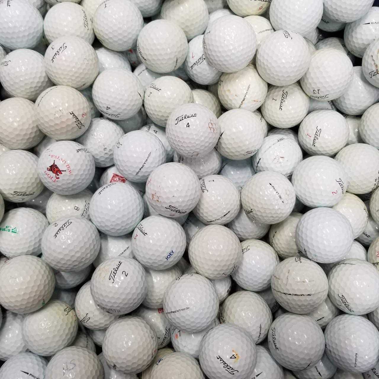 Titleist Pro V1/Pro V1X Assorted Models Recycled B/C Grade Golf Balls in Onion Mesh Bag - Image 4