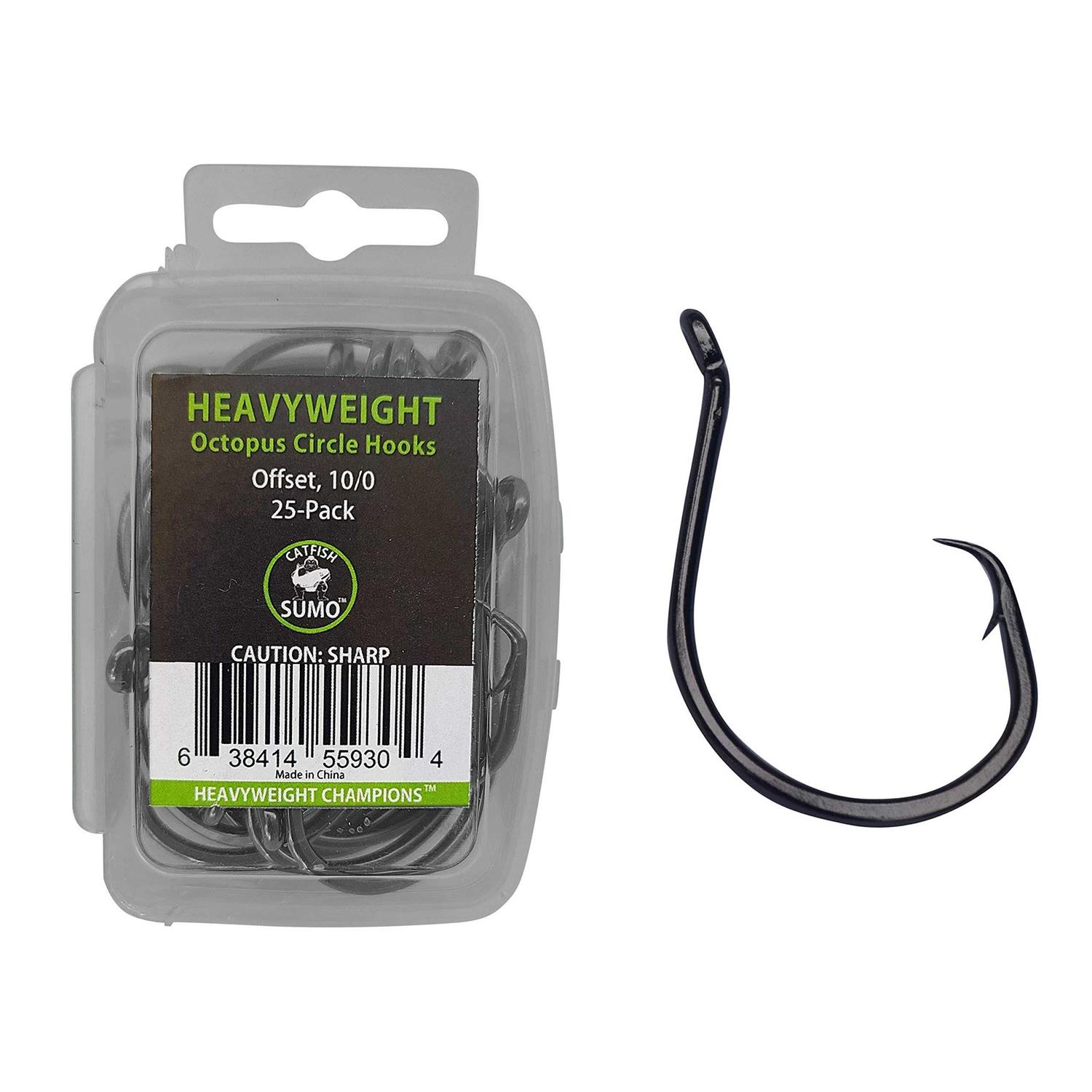 Catfish Sumo Heavyweight Catfish Hooks Offset Octopus Circle Hooks
