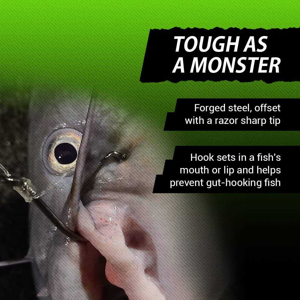 Catfish Sumo Heavyweight Catfish Hooks Offset Octopus Circle Hooks - Image 4