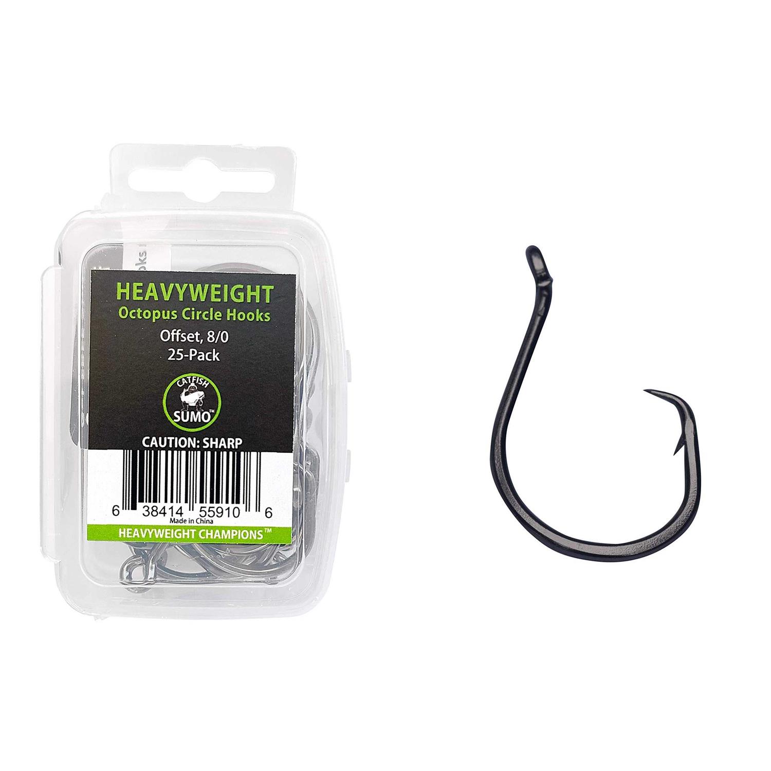 Catfish Sumo Heavyweight Catfish Hooks Offset Octopus Circle Hooks