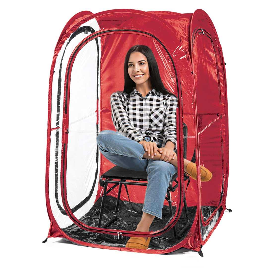 WeatherPod Large 1-Person Pod Pop-Up Weather Pod, Protection from Cold, Wind and Rain - Image 3