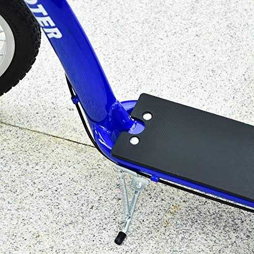 Aosom Youth Kick Scooter Adjustable Handlebar Teens Ride on Toy for 5+ w/ Front and Rear Dual Brakes Inflatable Wheels - Image 4