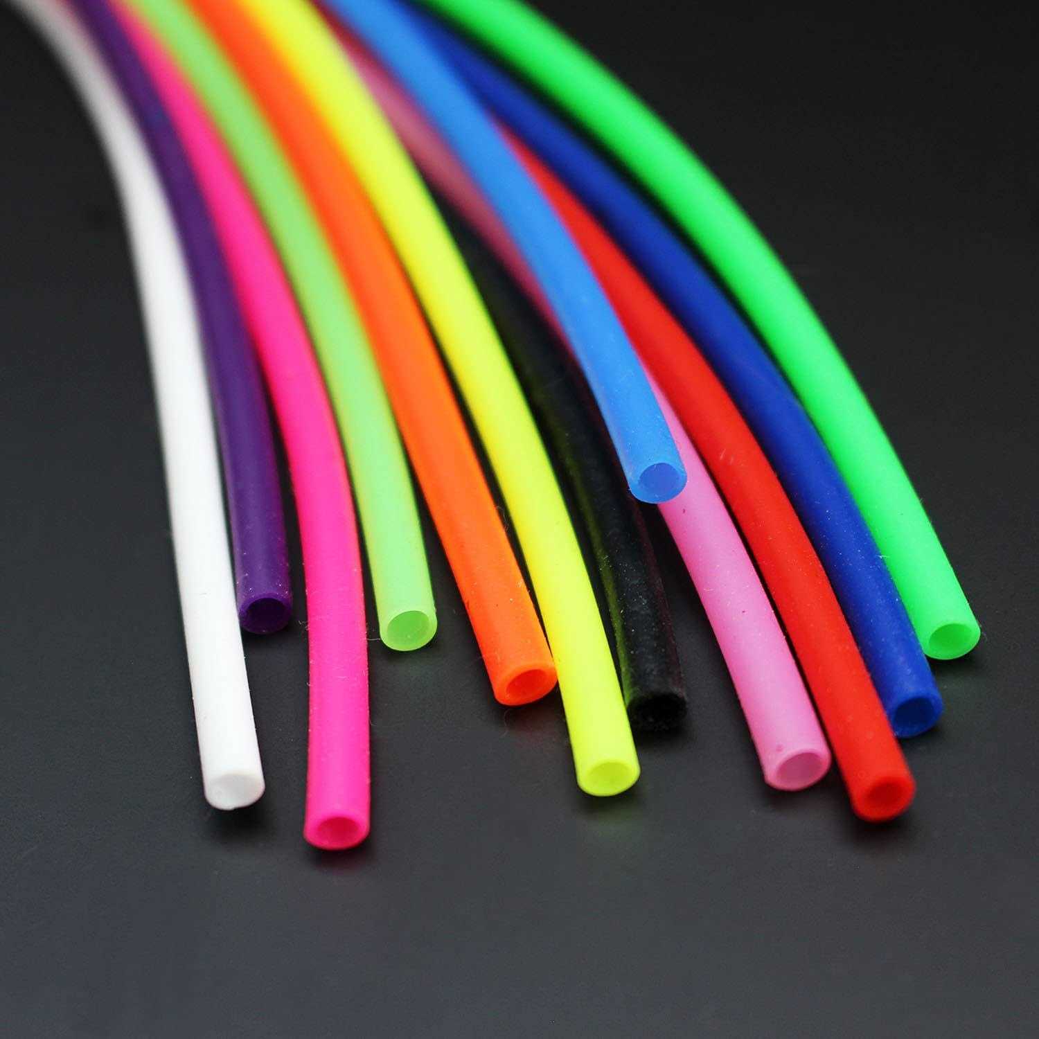Tigofly 12 pcs 12 Colors UV Silicone Tube 3X4mm Soft Flexible Hollow Tube 10 Fly Tubing Fly Tying Tubes Material Fly Fishing - Image 4