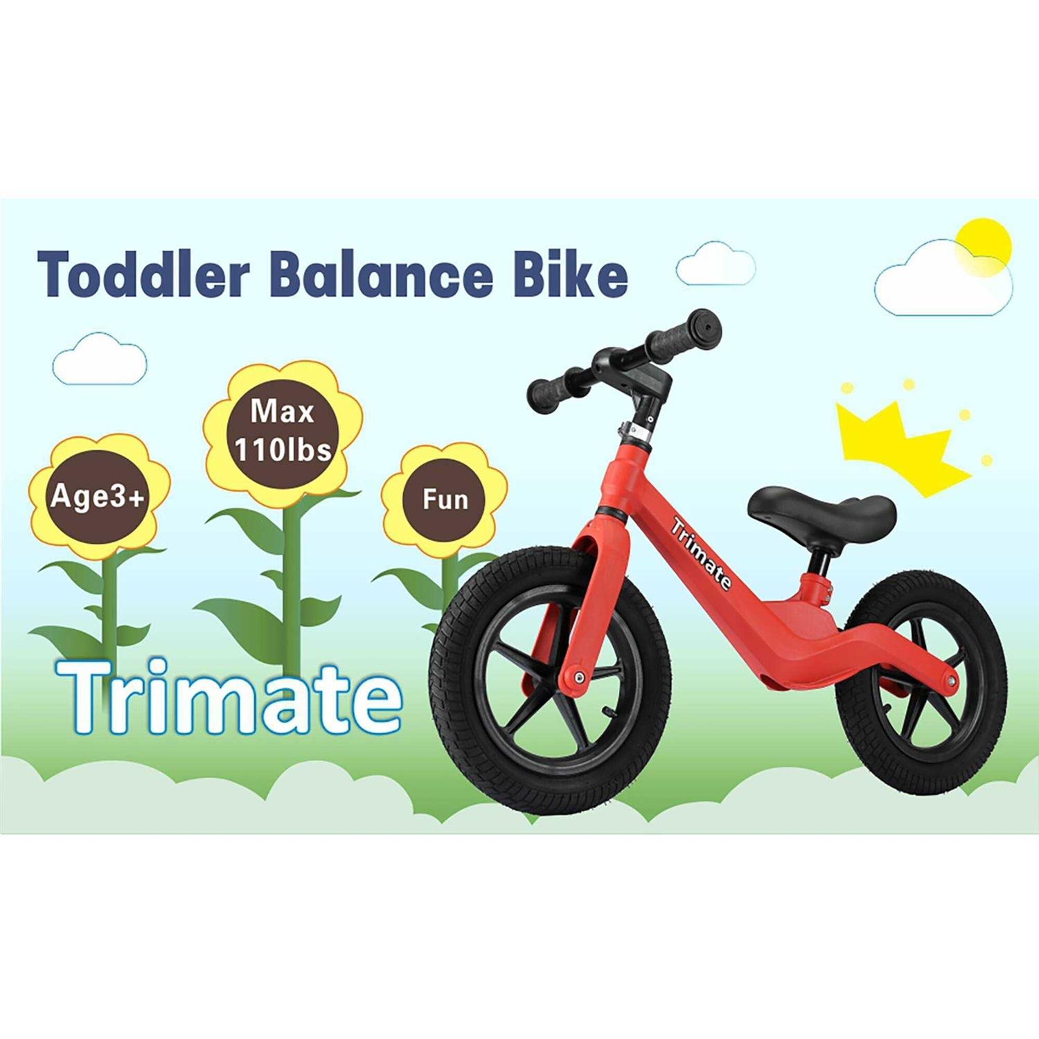 Trimate Toddler Balance Bike No Pedal Sport Bike for 3-5 Year Olds - Image 4