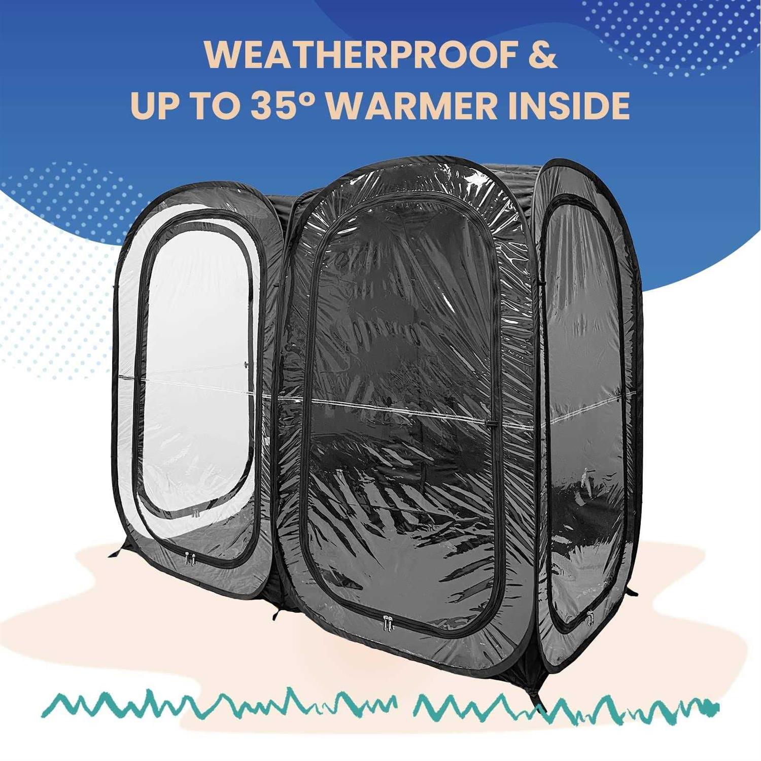 WeatherPod – The Original Pop Up Spectator Pod – Extra Large Weatherproof Pop-Up Pod for Up People – Lightweight - Image 3