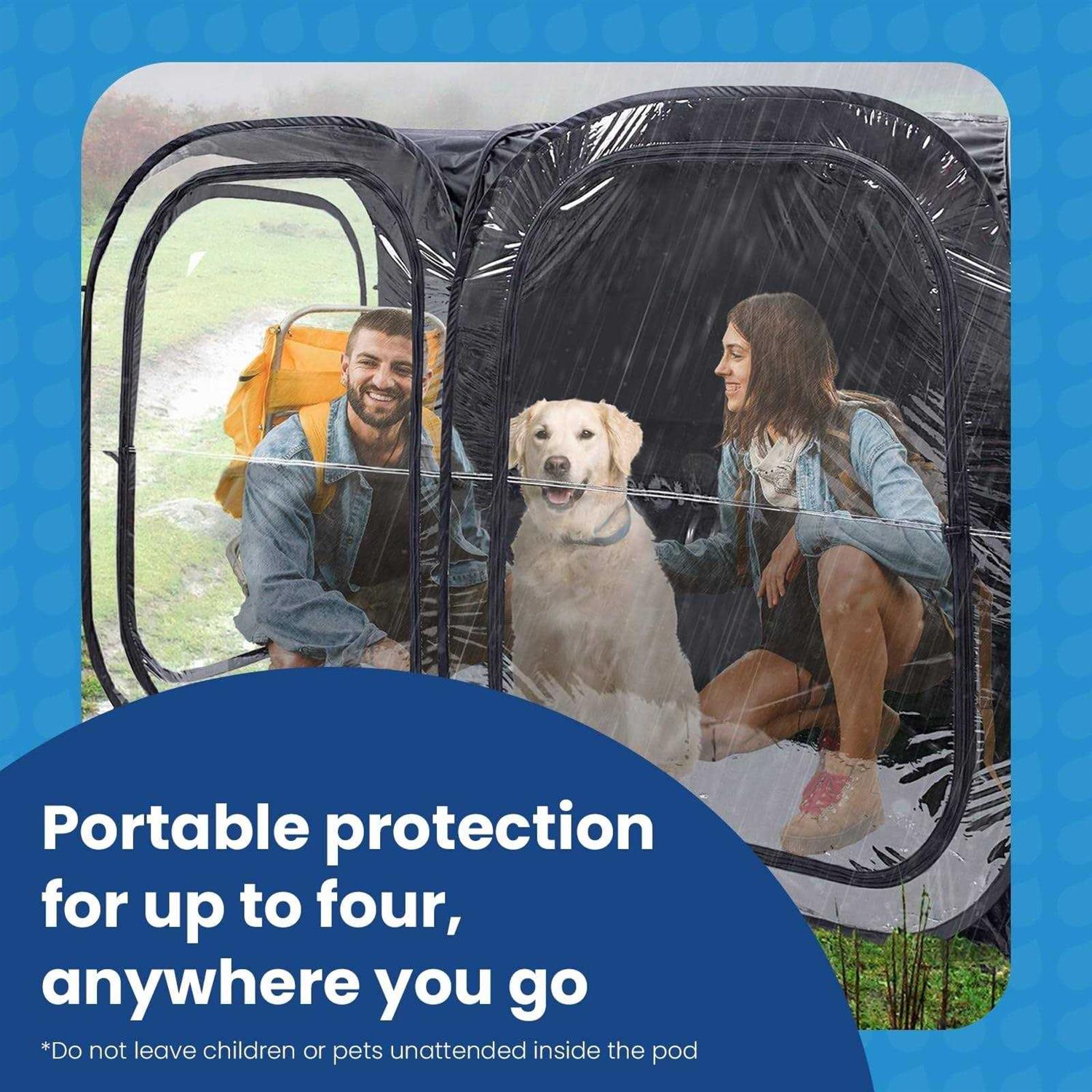WeatherPod – The Original Pop Up Spectator Pod – Extra Large Weatherproof Pop-Up Pod for Up People – Lightweight - Image 3