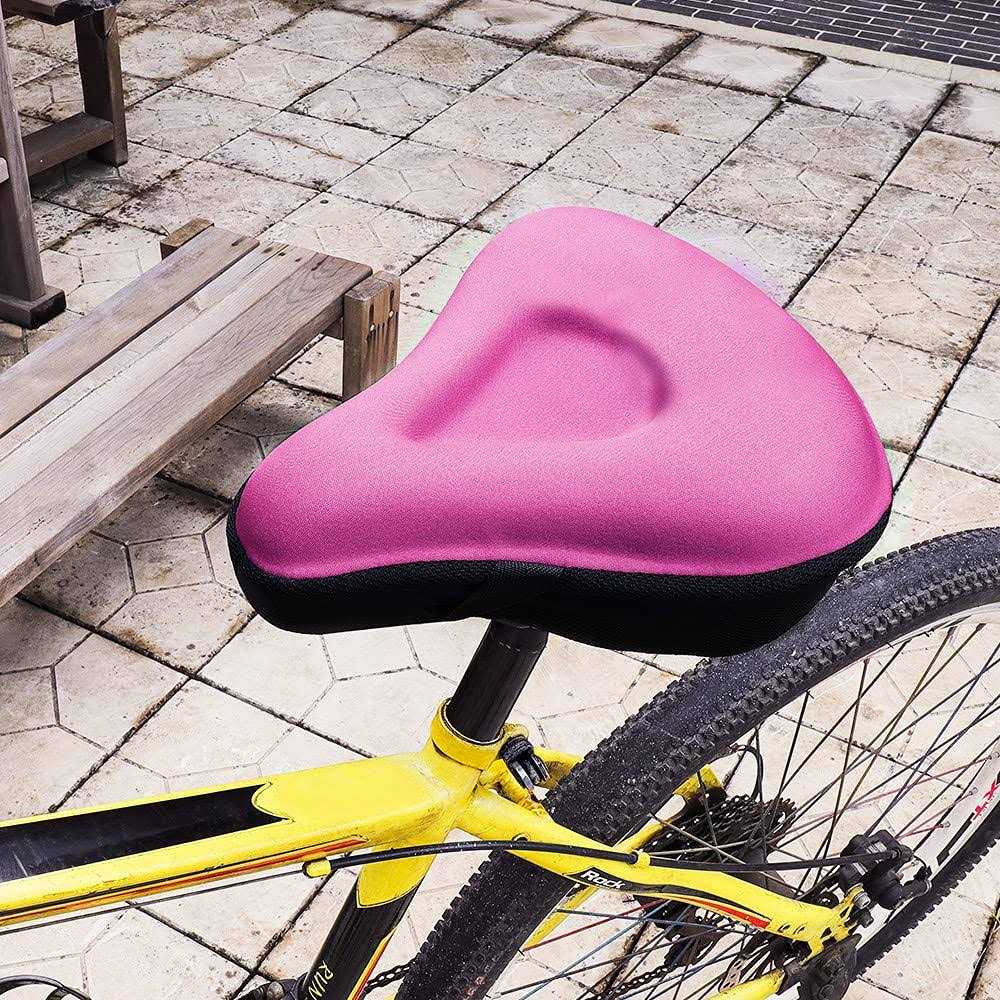 ANZOME Bike Seat Cushion Extra Soft Wide Gel Bike Seats Cover for Men Women Comfort Fits Bicycle Cushions Of Exercise Bikes Spin Stationary Cruiser - Image 5