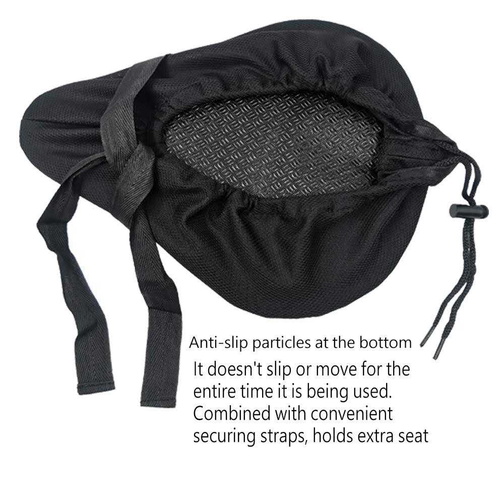 ANZOME Bike Seat Cushion Extra Soft Wide Gel Bike Seats Cover for Men Women Comfort Fits Bicycle Cushions Of Exercise Bikes Spin Stationary Cruiser - Image 4