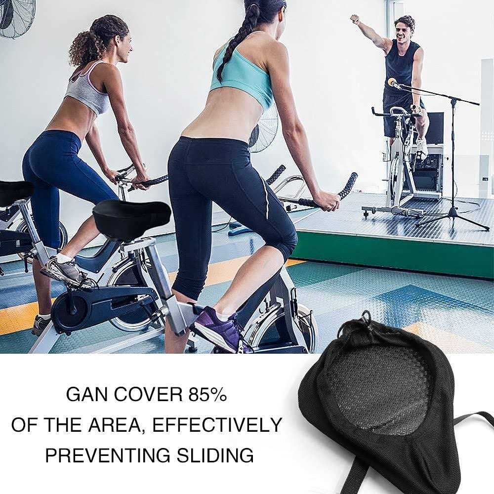 ANZOME Bike Seat Cushion Extra Soft Wide Gel Bike Seats Cover for Men Women Comfort Fits Bicycle Cushions Of Exercise Bikes Spin Stationary Cruiser - Image 5