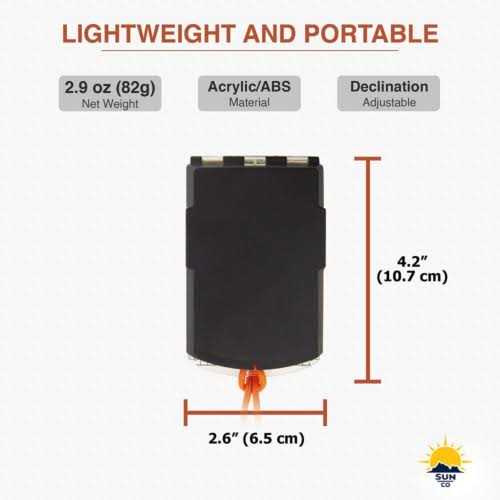 Sun Company ProSight Sighting Map Compass with Adjustable Declination - Image 4