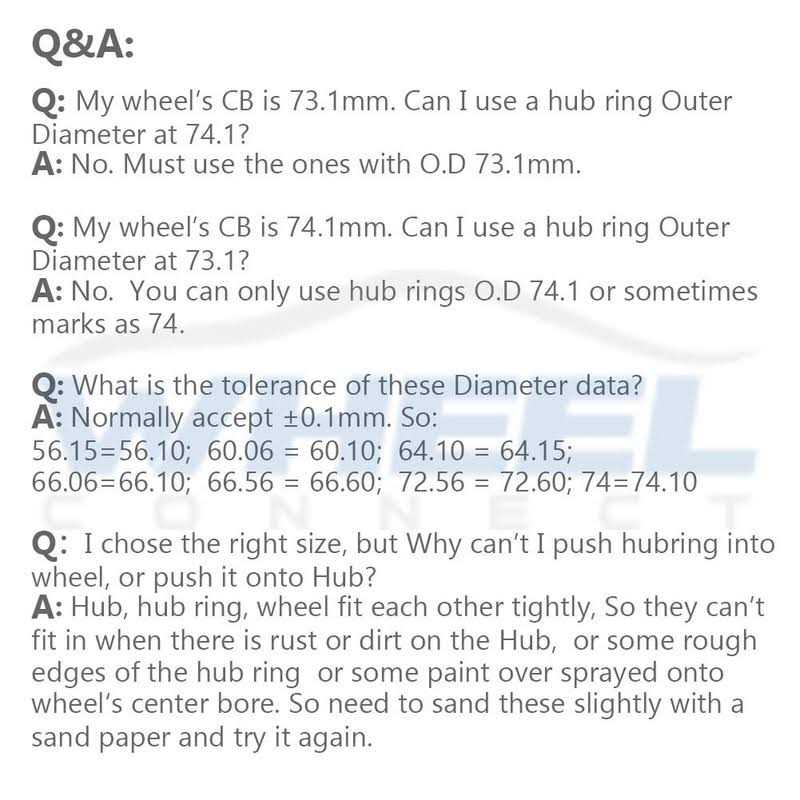 WHEEL CONNECT Hub Centric Rings 106 to 78.1 Set of 4 - Image 5