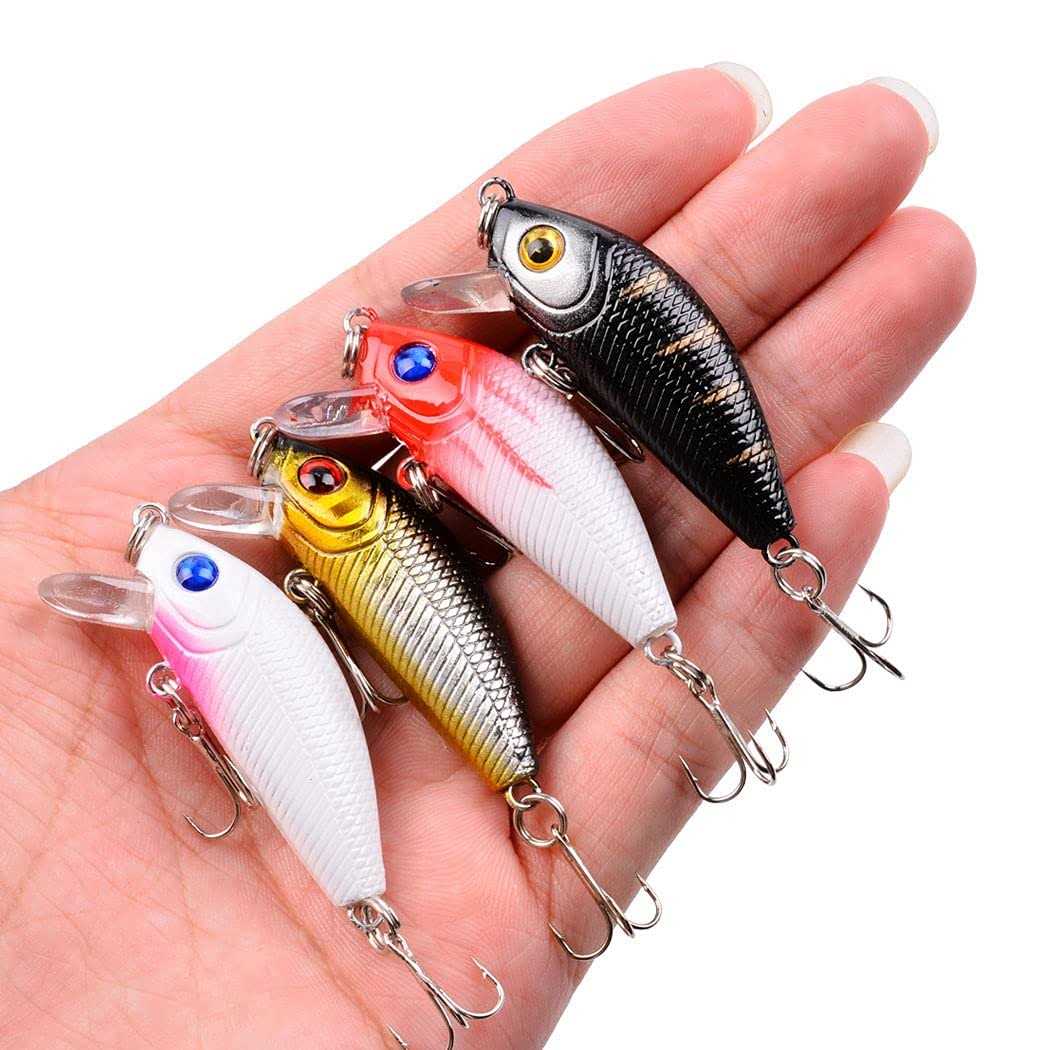 Aorace Bass Fishing Lures Kit Set Hard Baits Minnow Crankbait Vib Swimbait for Bass Pike Fit Saltwater and Freshwater - Image 4