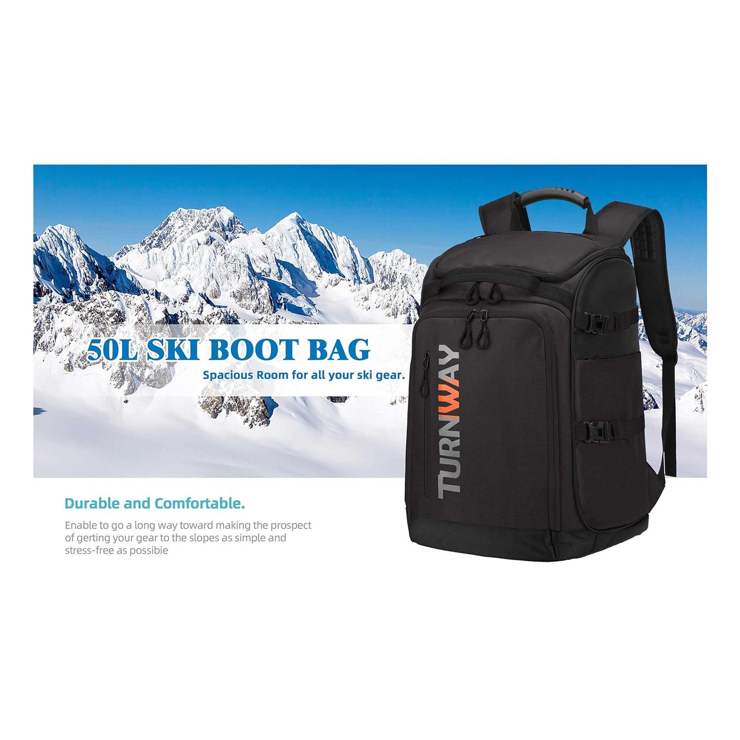 TurnWay Ski/Snowboard Boot Bag/Skating Bag Excellent for Store and Transport Gear - Image 4