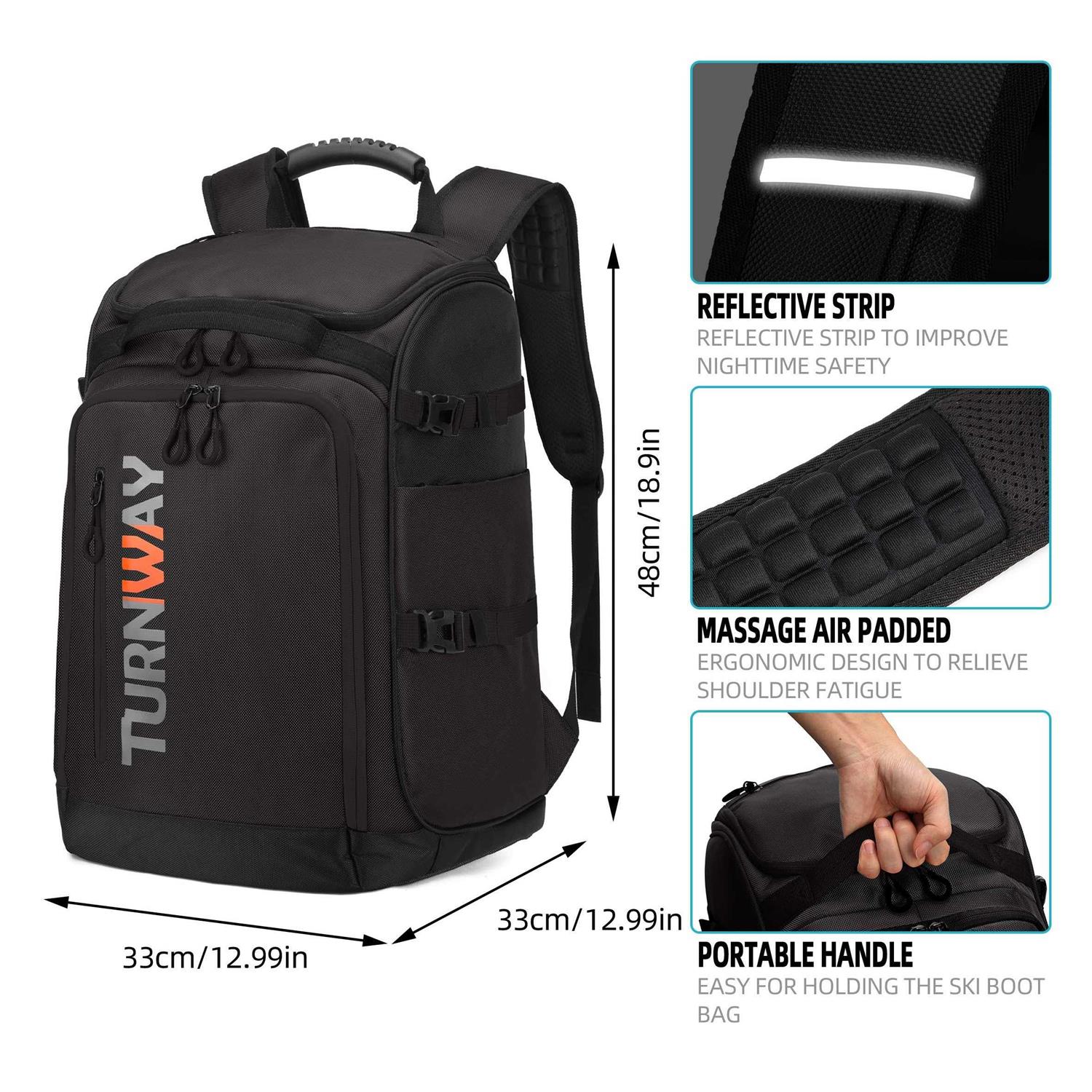 TurnWay Ski/Snowboard Boot Bag/Skating Bag Excellent for Store and Transport Gear - Image 5