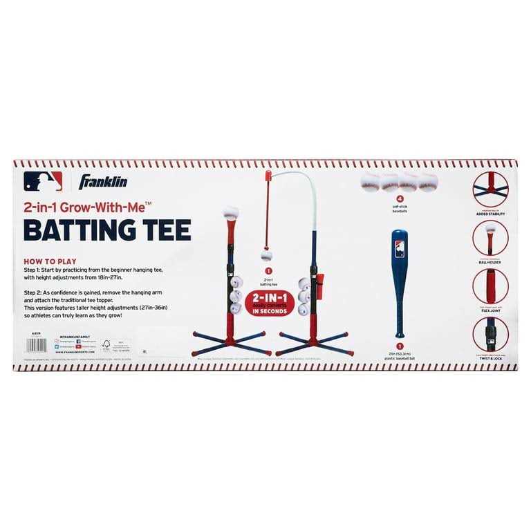 Franklin Sports Kids Batting Tee 2-in-1 Grow-with-Me - Image 3