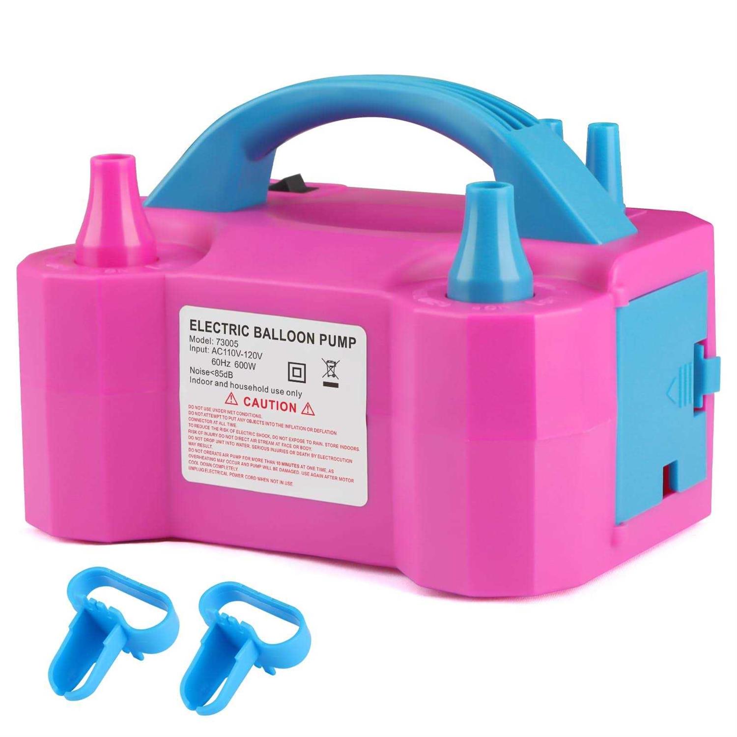 OWill Balloon Pump Electric,Portable Air Blower with Dual Nozzle Machine Inflator for Fast, Efficient and Easy Bulk Balloons