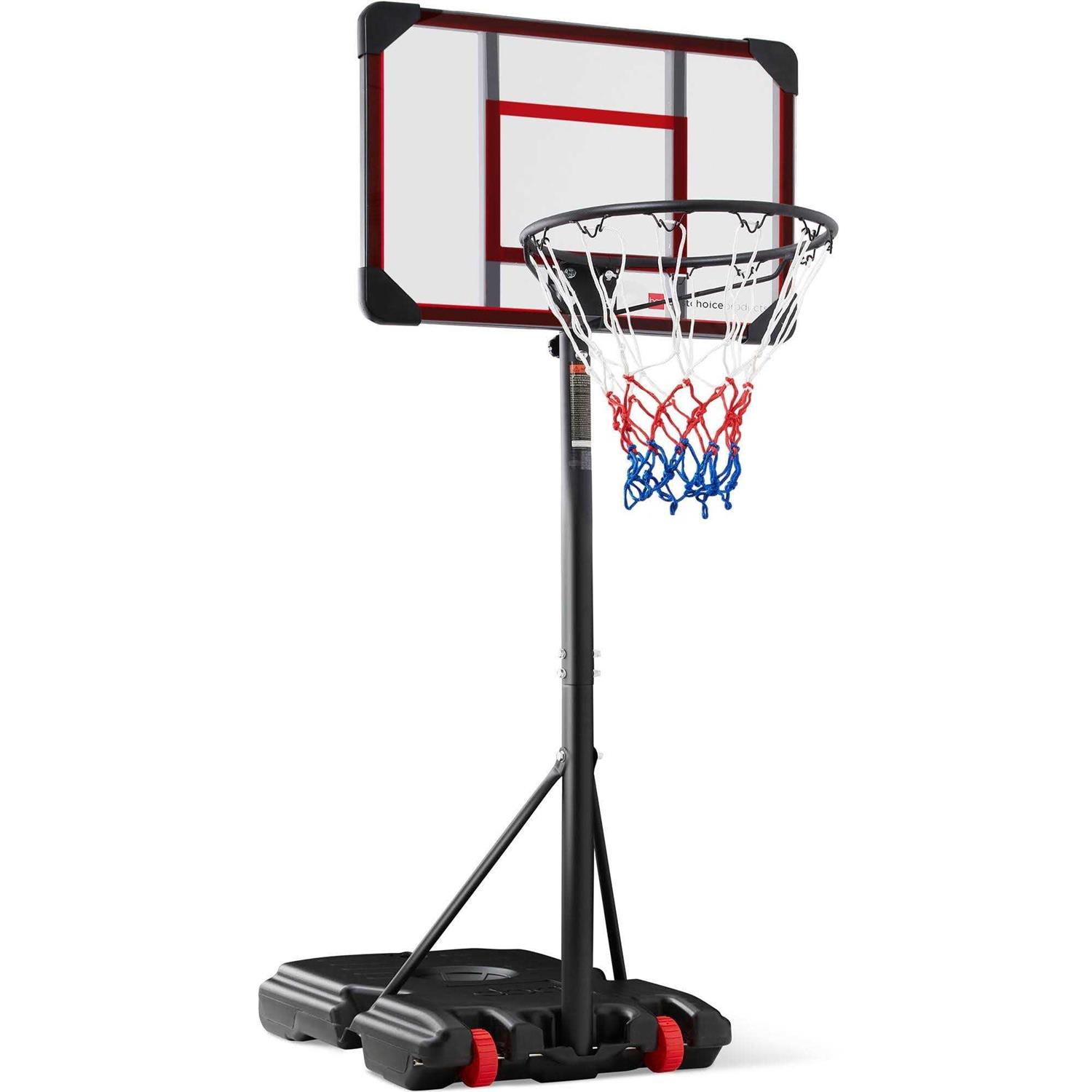 Best Choice Products Kids Height-Adjustable Basketball Hoop System Portable Game w/ 2 Wheels
