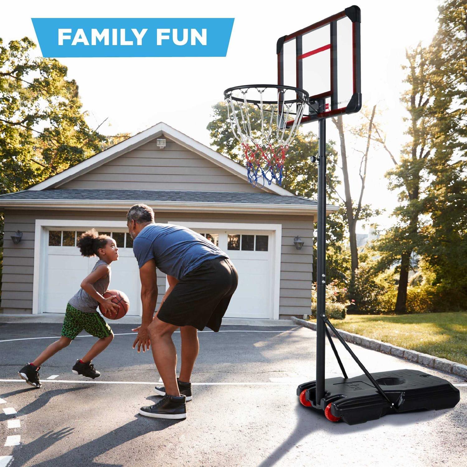 Best Choice Products Kids Height-Adjustable Basketball Hoop System Portable Game w/ 2 Wheels - Image 2