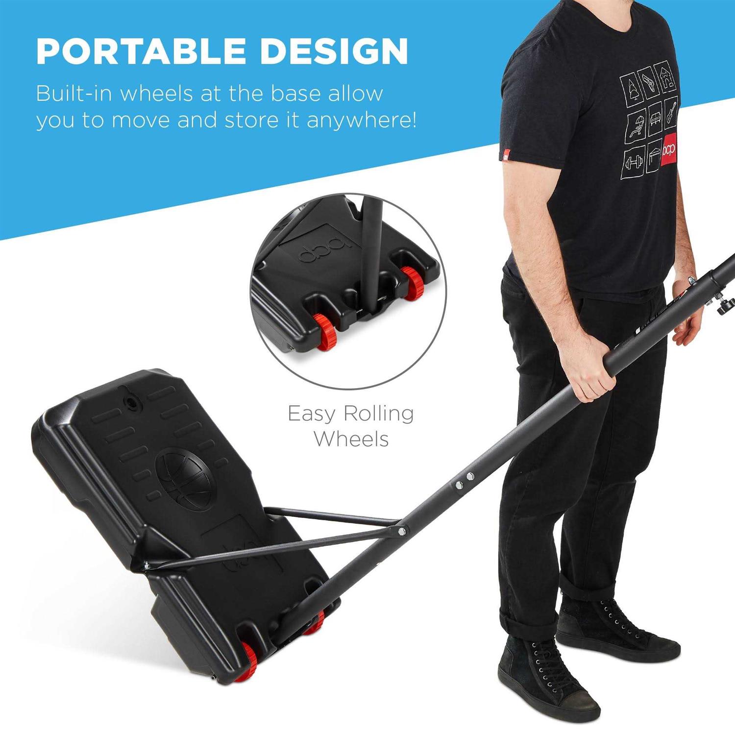 Best Choice Products Kids Height-Adjustable Basketball Hoop System Portable Game w/ 2 Wheels - Image 4