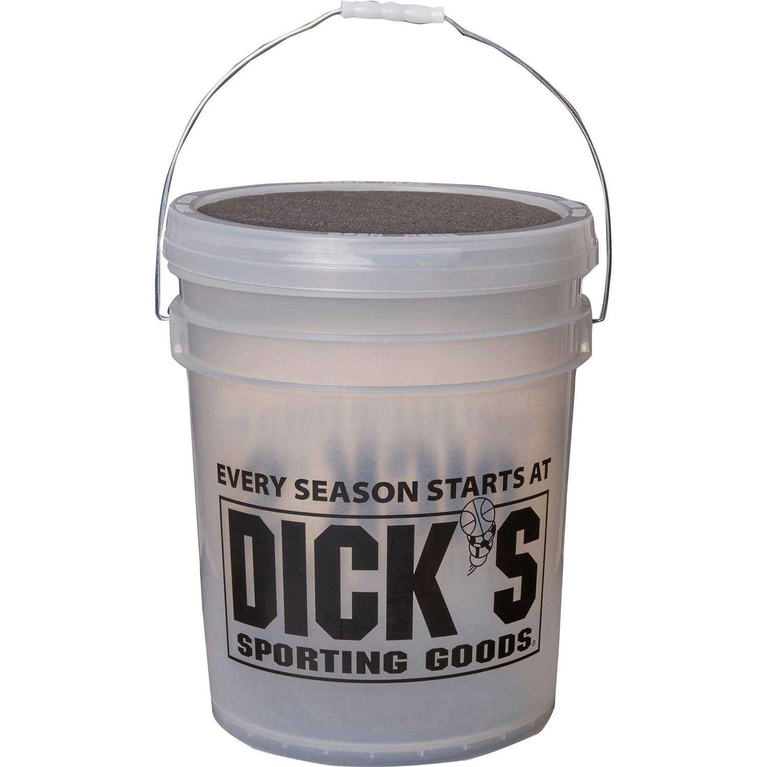 Dick's Sporting Goods Bucket of 12'' Softballs