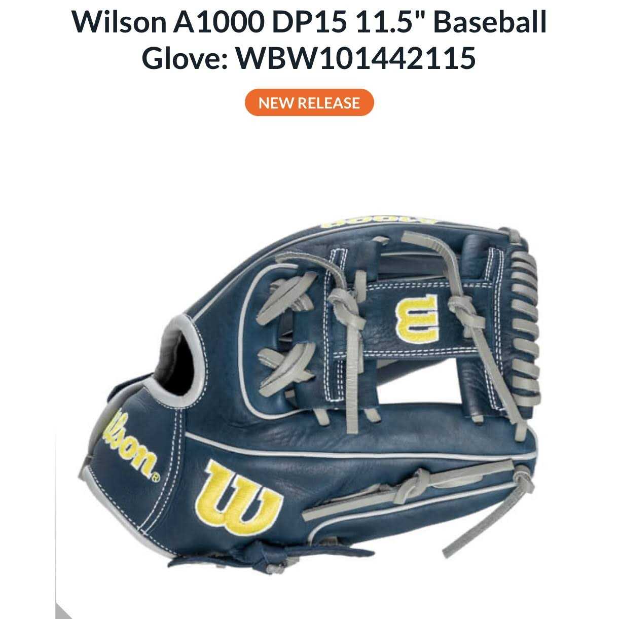 Wilson A1000 DP15 11.5 Infield Baseball Glove - Image 5