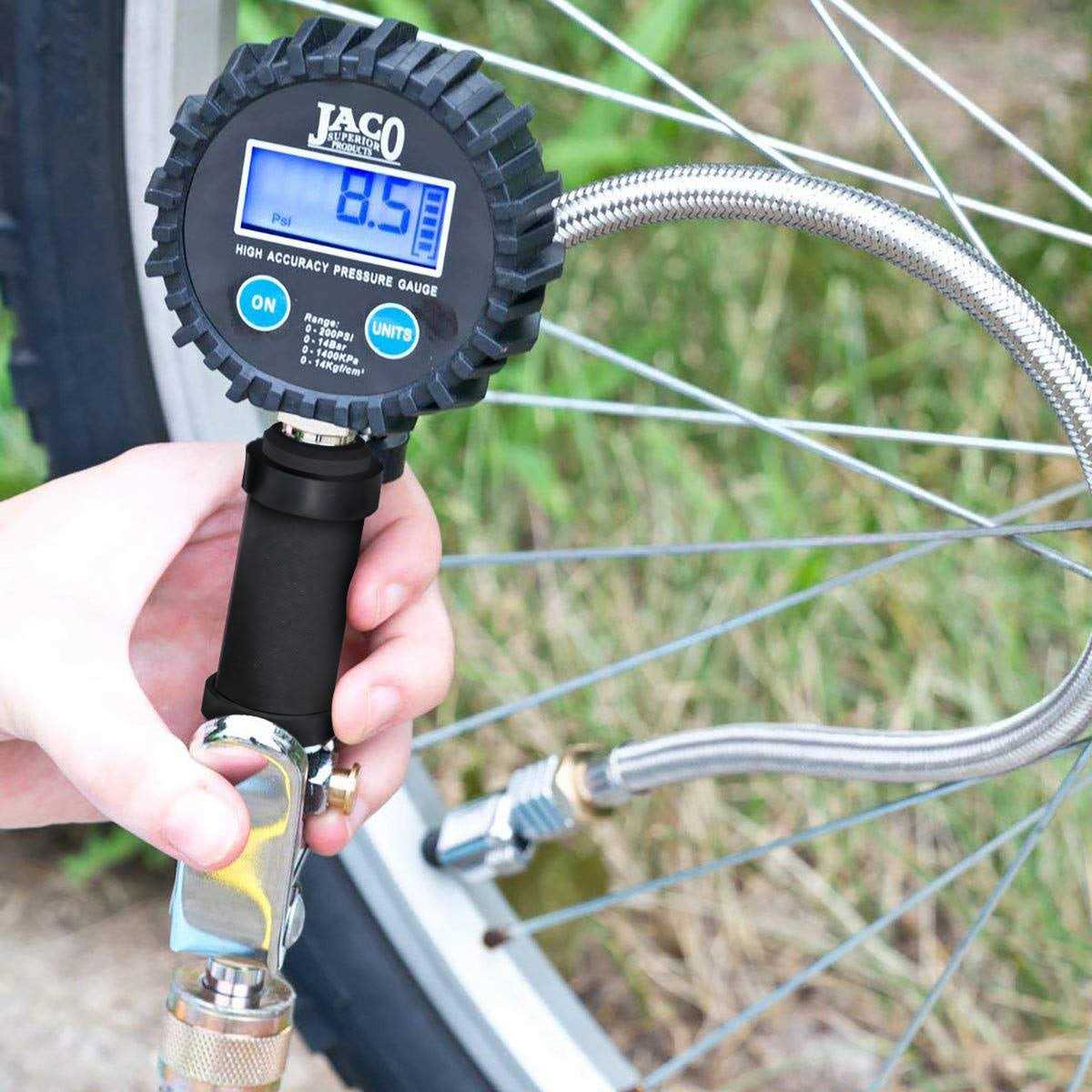 JACO FlowPro Digital Tire Inflator with Pressure Gauge - Image 5