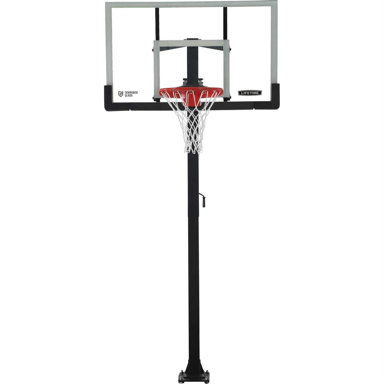 Lifetime Crank Adjust Bolt Down Basketball Hoop