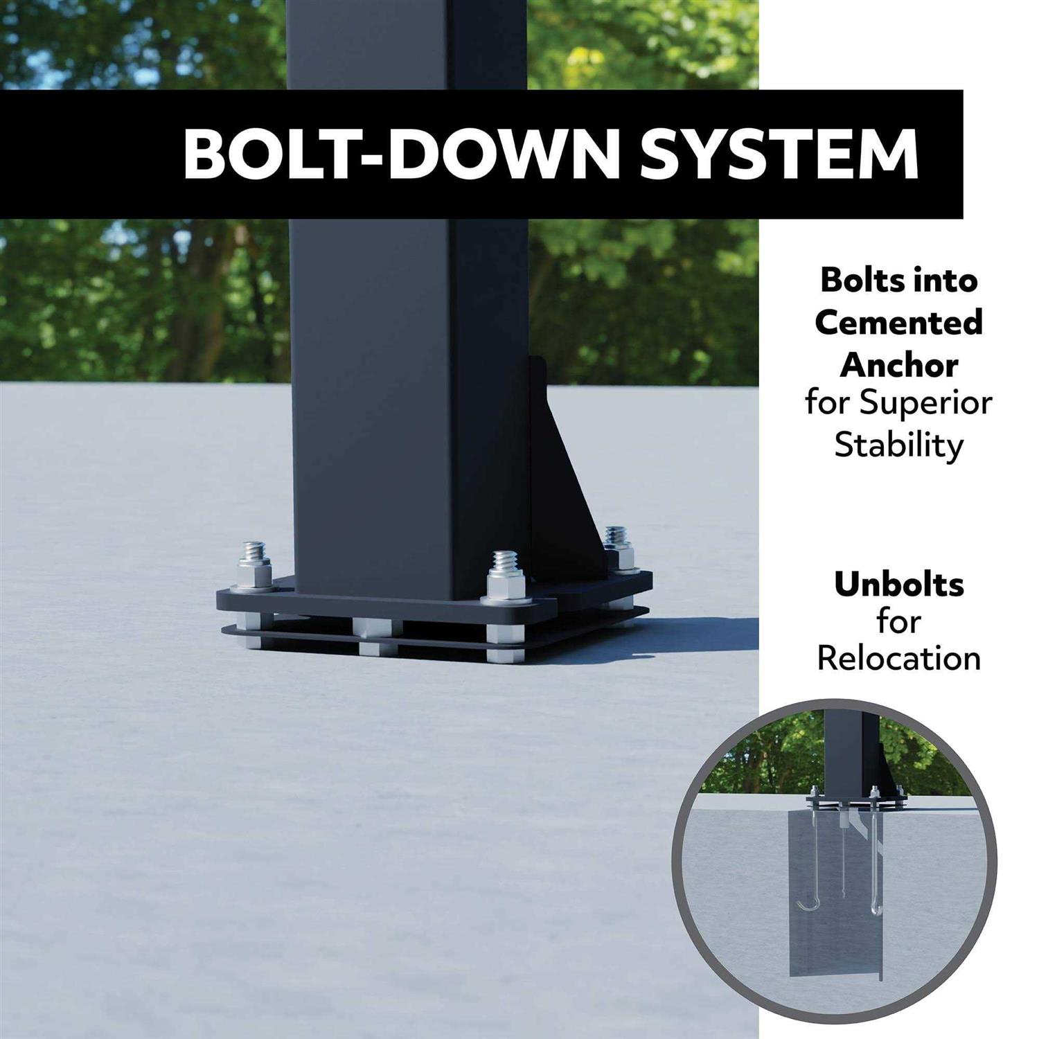 Lifetime Crank Adjust Bolt Down Basketball Hoop - Image 2