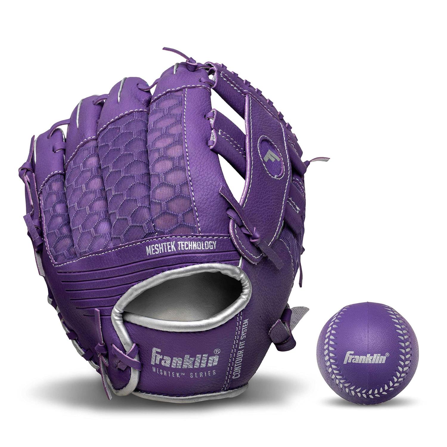 Franklin Sports Meshtek Teeball Glove Ball Hand Throw