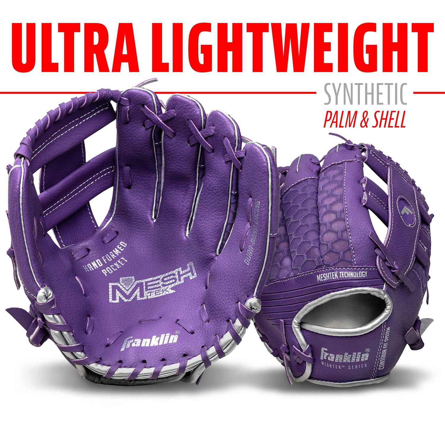 Franklin Sports Meshtek Teeball Glove Ball Hand Throw - Image 3