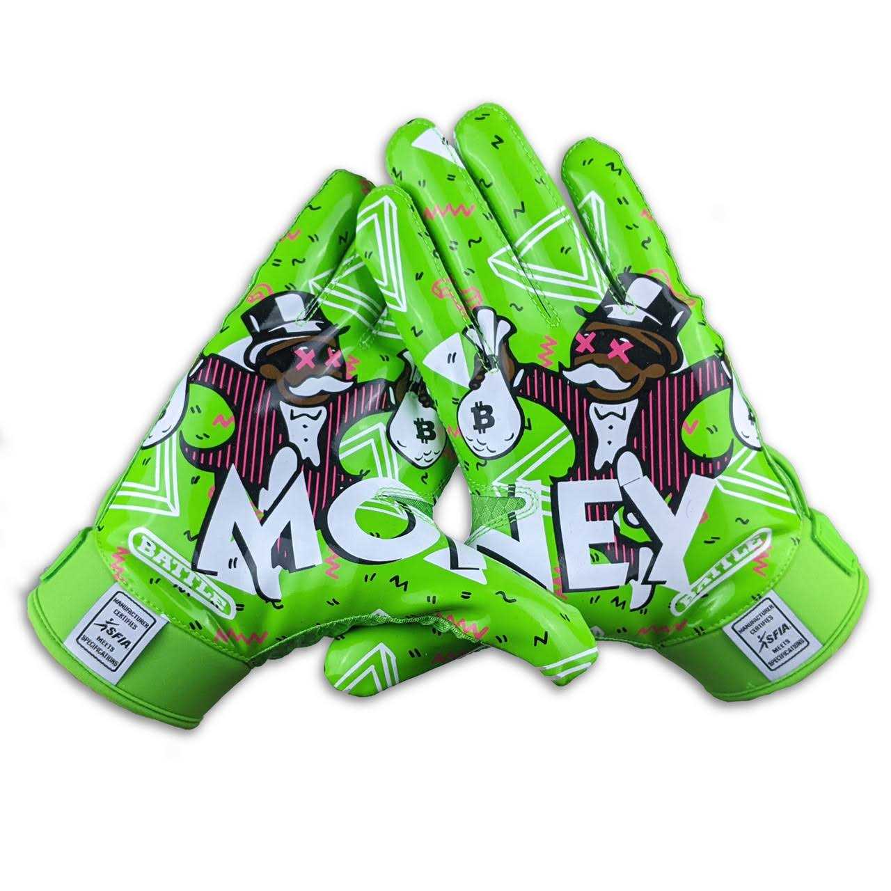 Battle Sports Money Man 2.0 Football Receiver Gloves - Image 4