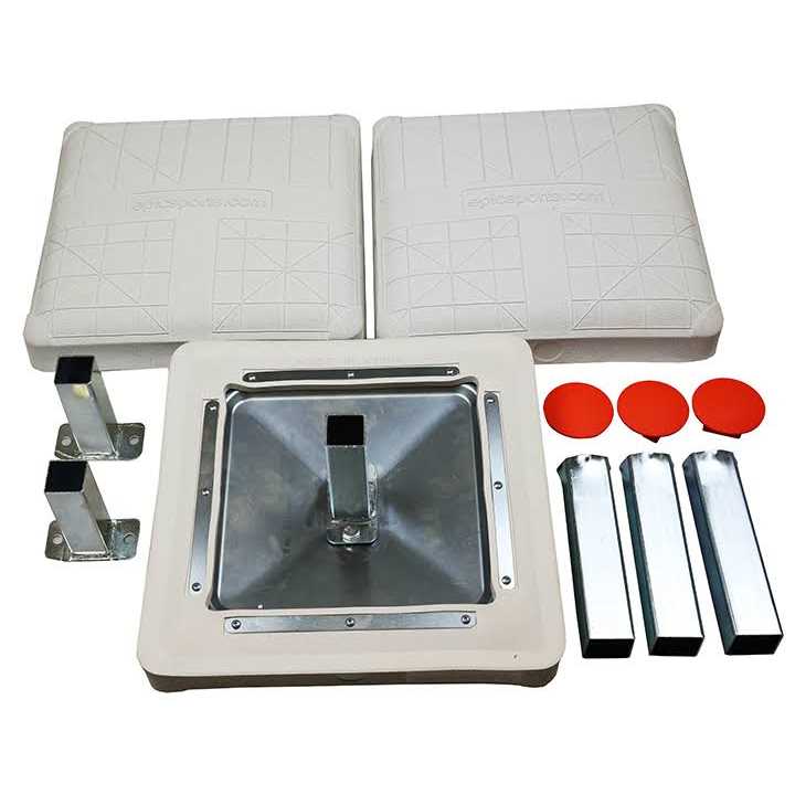 Epic Pro Style Anchored Molded Baseball Base Set Of 3-Bases