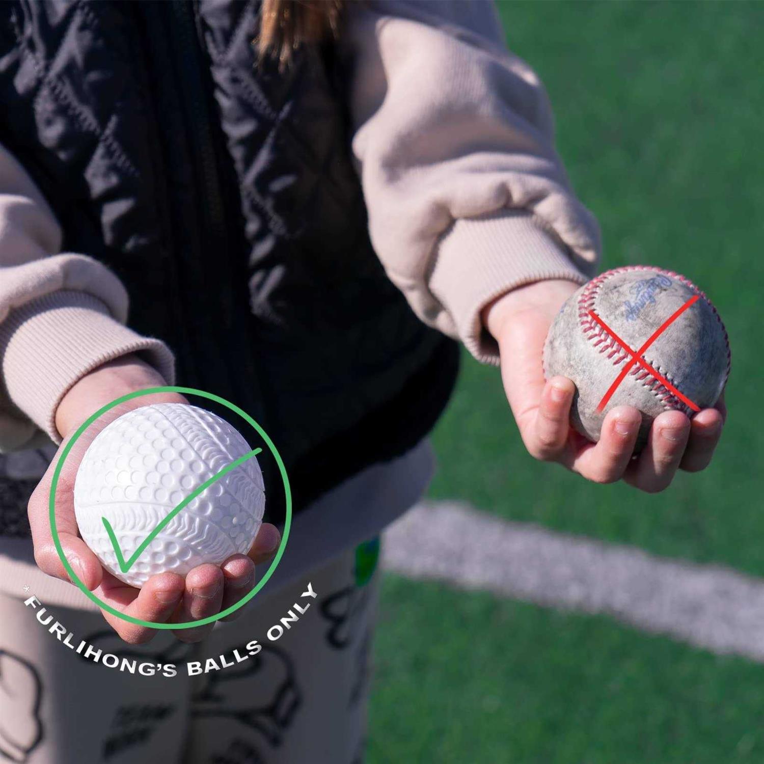 Furlihong Baseball Pitching Machine with Bat and Balls - Image 3