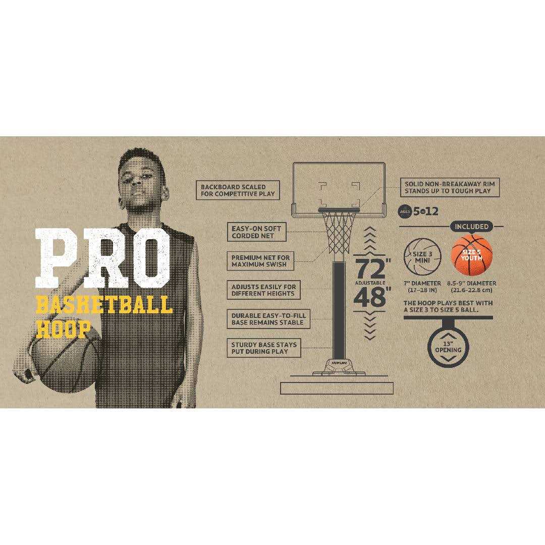 Huplay Pro Adjustable Basketball Set Huplay - Image 3