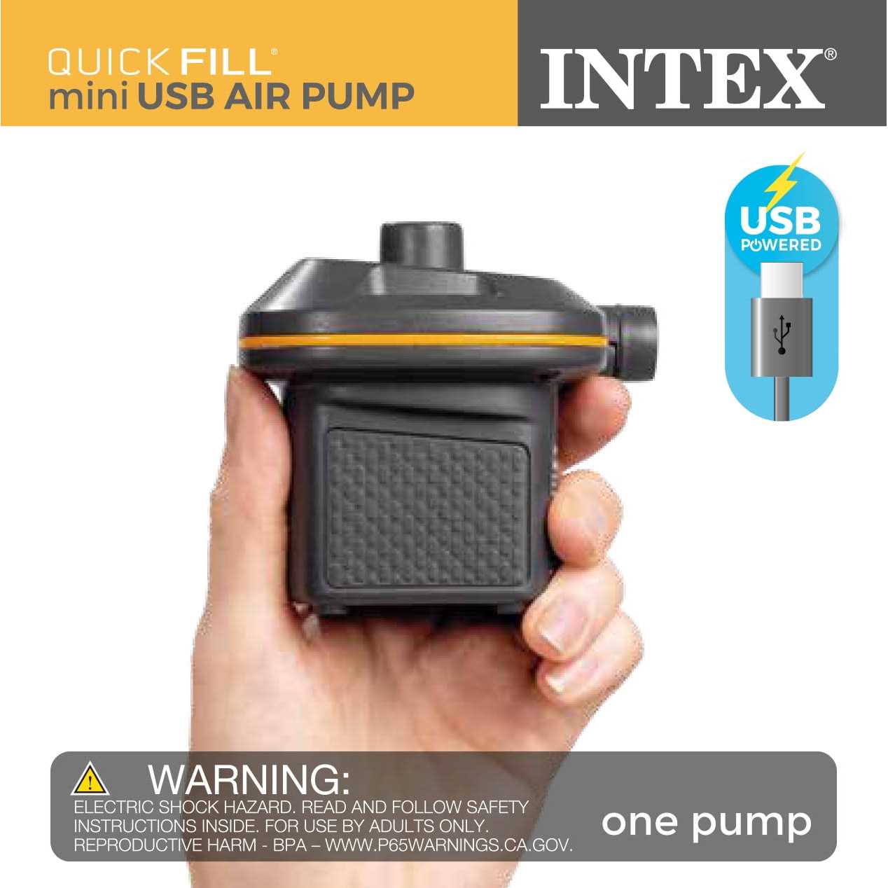 Intex Mini USB Powered Air Pump - Image 4