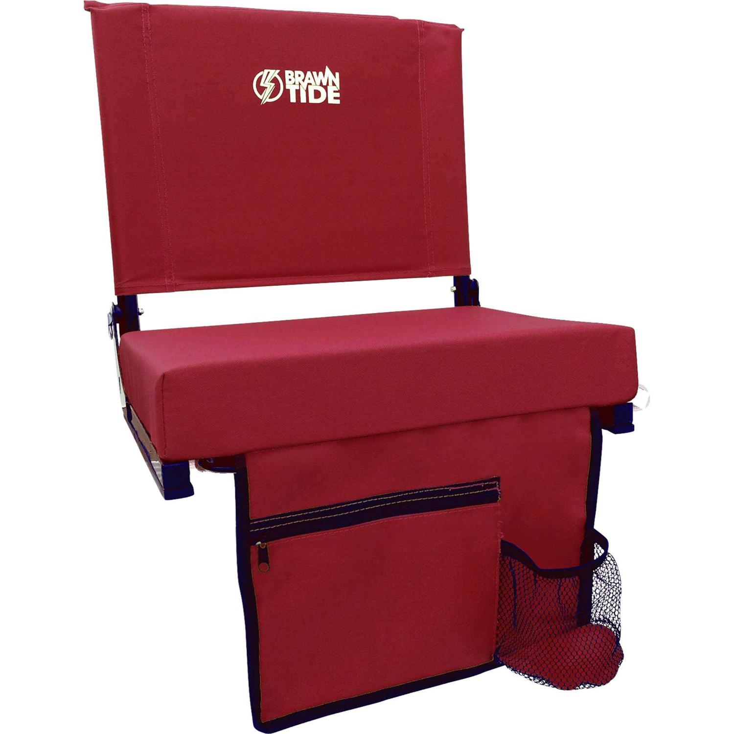 BRAWNTIDE Wide Stadium Seat Chair 2 Pack Extra Thick Padding