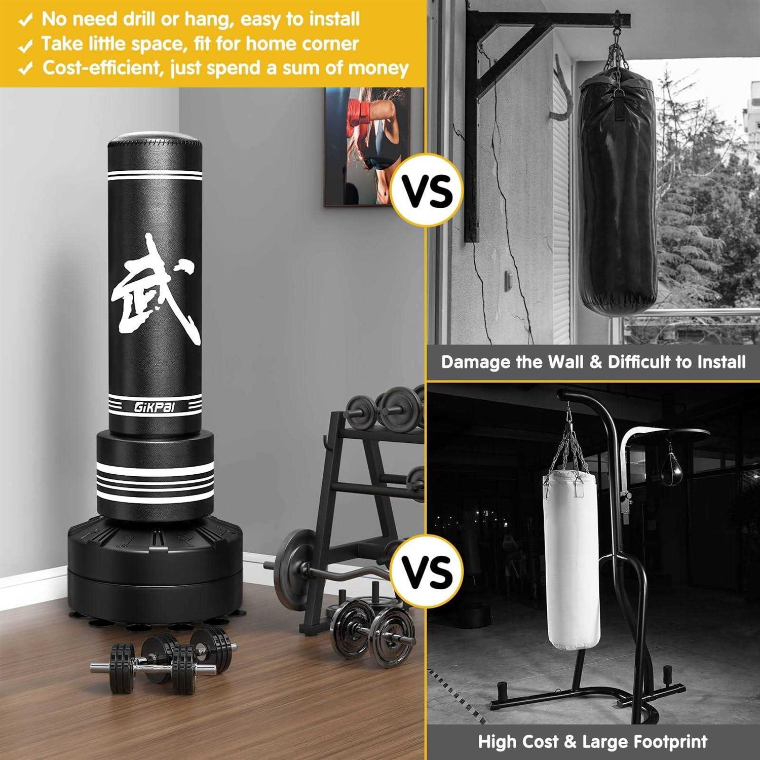 Gikpal Punching Bag Freestanding Heavy Boxing Bag with Stand for Adult - Image 4