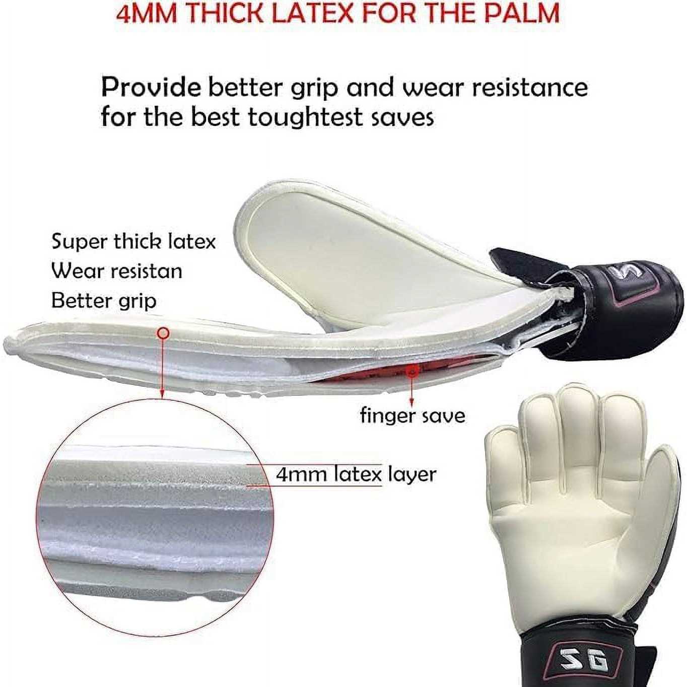 Sportout Youth Adult Goalie Goalkeeper Gloves,Strong Grip for The Toughest Saves - Image 4