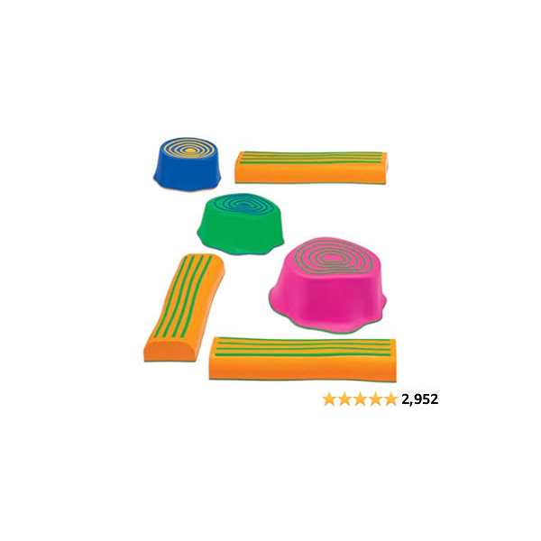 edxeducation Step-a-Trail 6 Piece Backyard Obstacle Course for Kids - Image 3