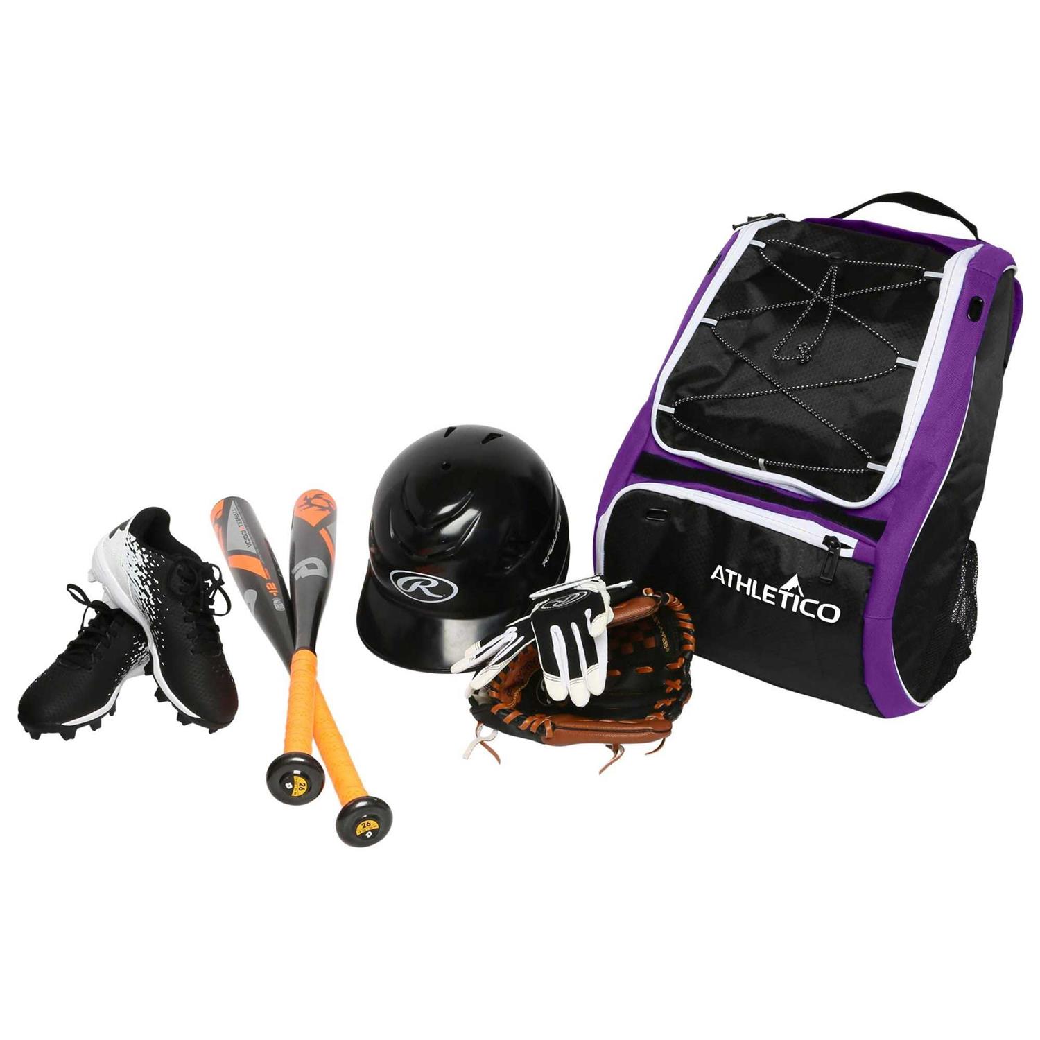 Athletico Youth Baseball Bag Bat Backpack for Baseball T-Ball & Softball Equipment & Gear - Image 5