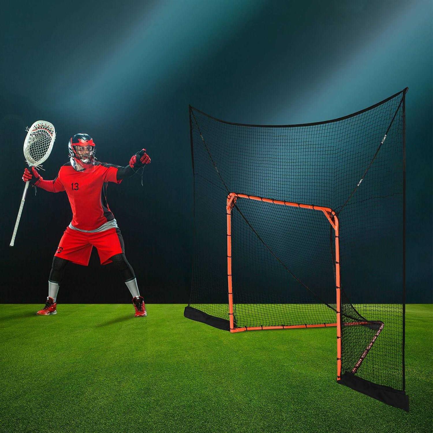 VEVOR Hockey Lacrosse Goal Net Backstop with Extended Coverage - Image 4