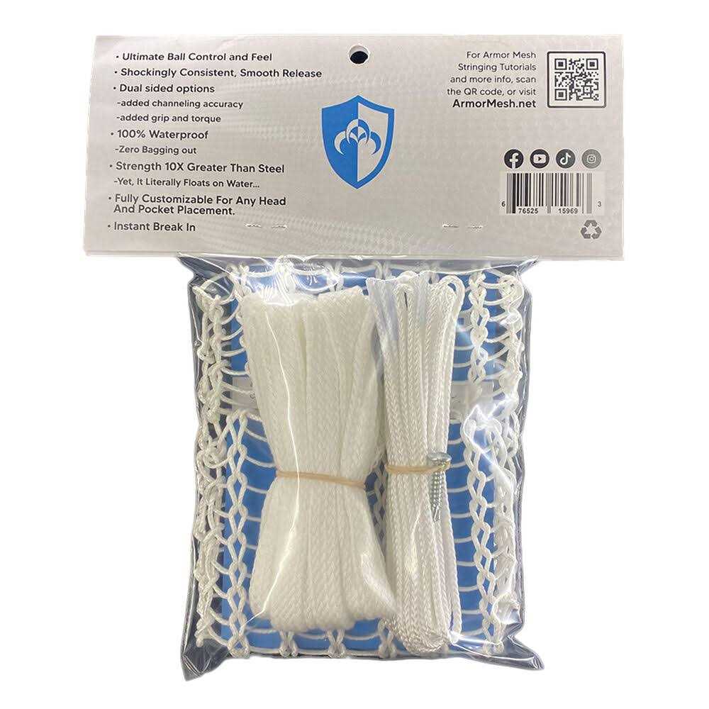 Armor Mesh Spyder Wire Platinum Lacrosse Mesh - Image 3