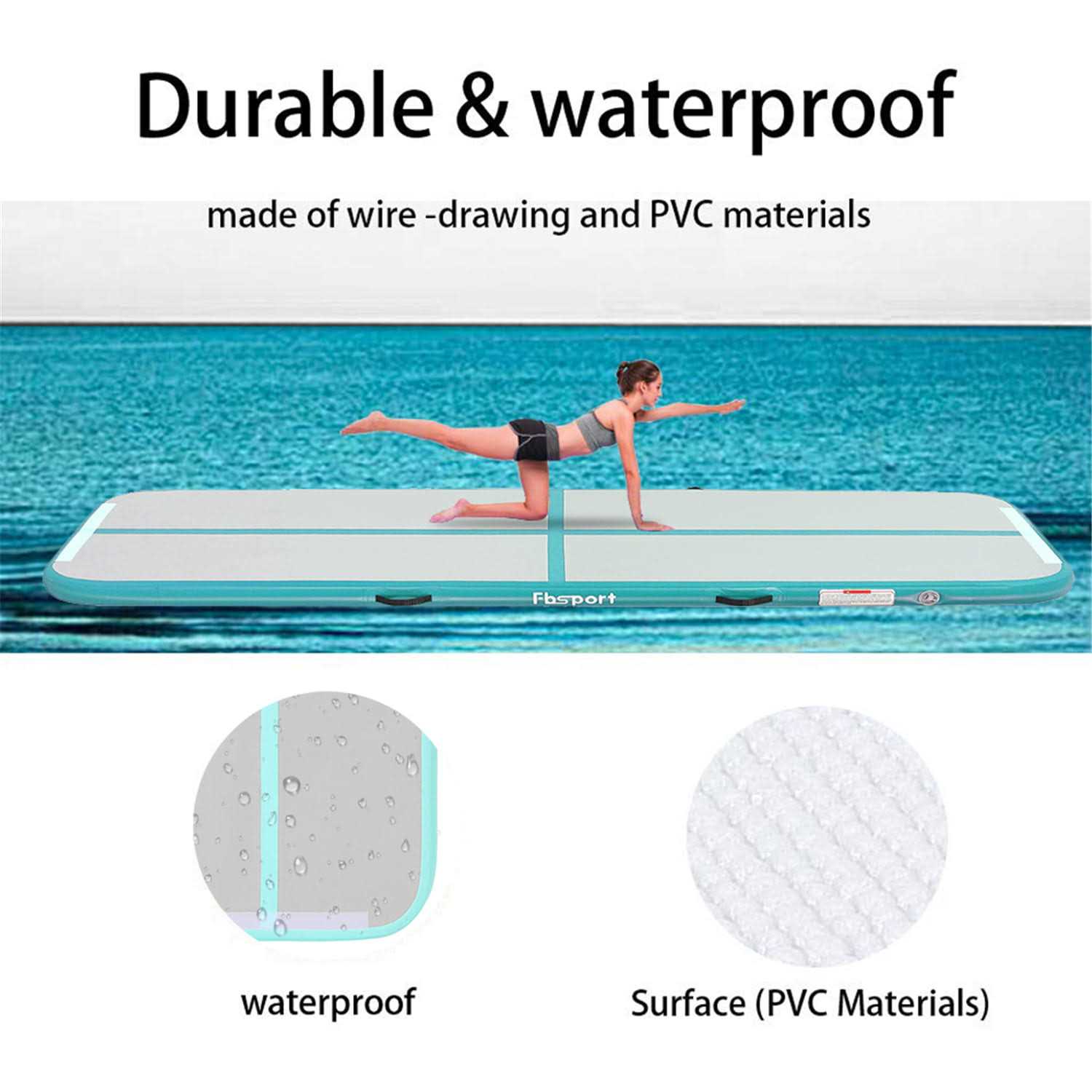 Fbsport 10ft Inflatable Air Gymnastics Mat Training Mats 4 inches - Image 5