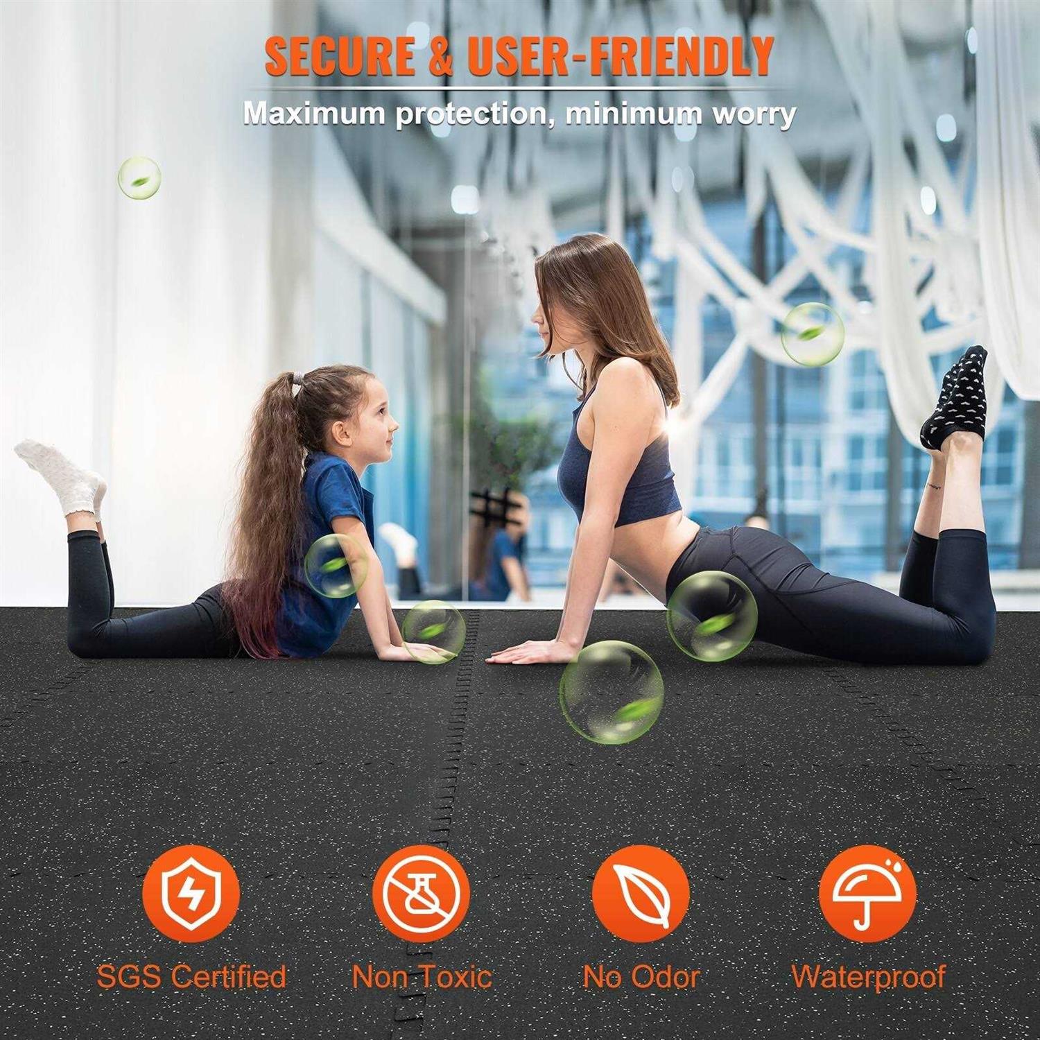 VEVOR Gym Floor Mats 1/2 inch Thick - Image 5