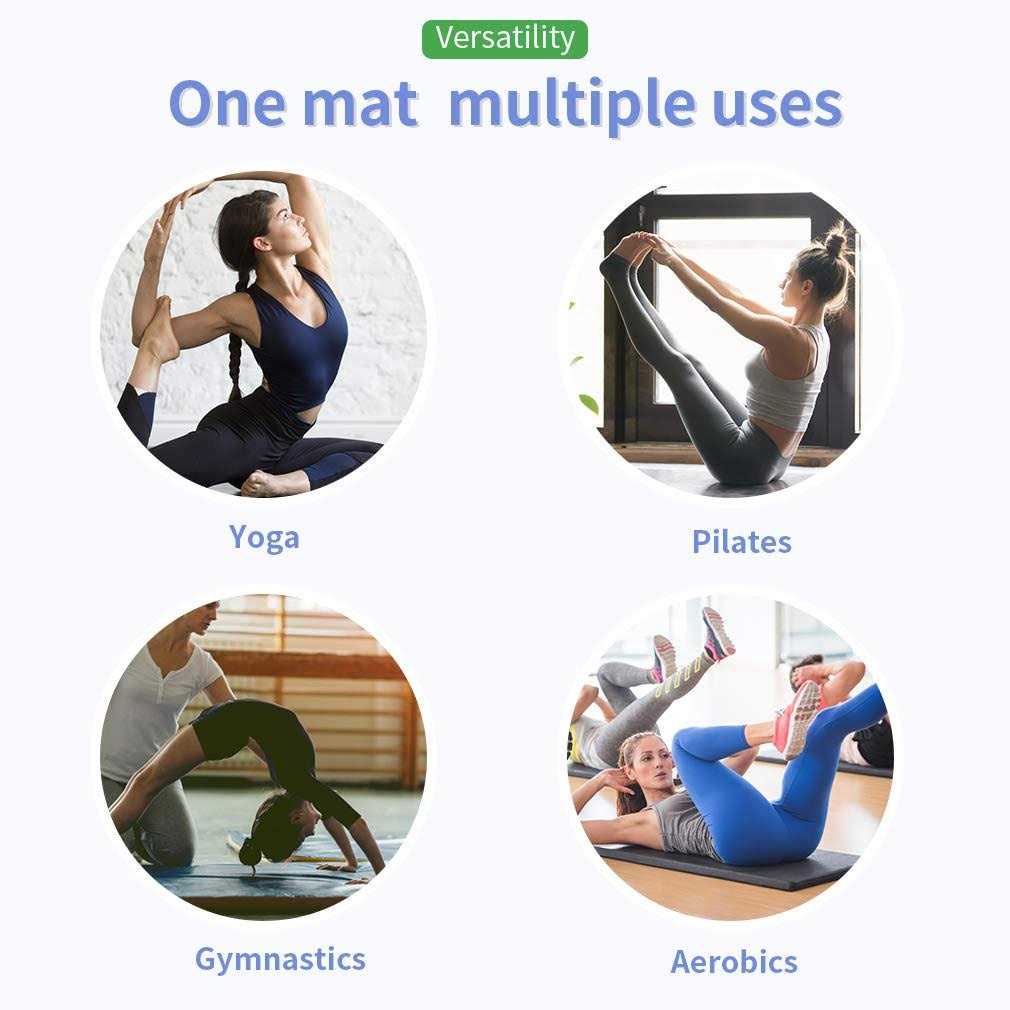 PayLessHere Gymnastics Mat Wrestling Mat Tumbling Mat Gym Mat Folding Gymnastic Mat Indoor Outdoor Gymnastic Mat Thick Pu Leather Exercise Mat for Tumbling - Image 2