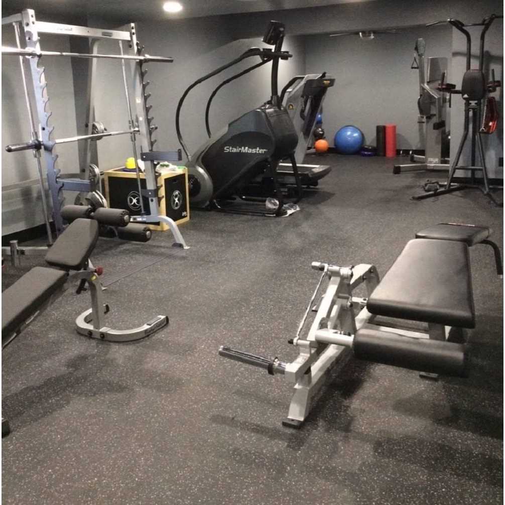 Survivor SportFloor Isometric Red 48 in. x 180 in. x 0.3 in. Rubber Gym/Weight Room Flooring Rolls - Image 3