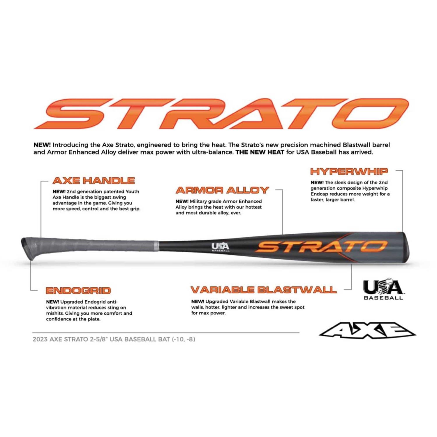 Axe 2023 Strato 10 Baseball USA Bat - Image 3